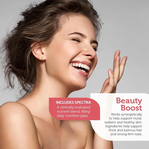 Miniatura 5 de Zahler Multivitamin Beauty + Skin Hair and Nails Support, multivitamínico para mujeres y hombres con hierro, certificado Kosher, 60 cápsulas