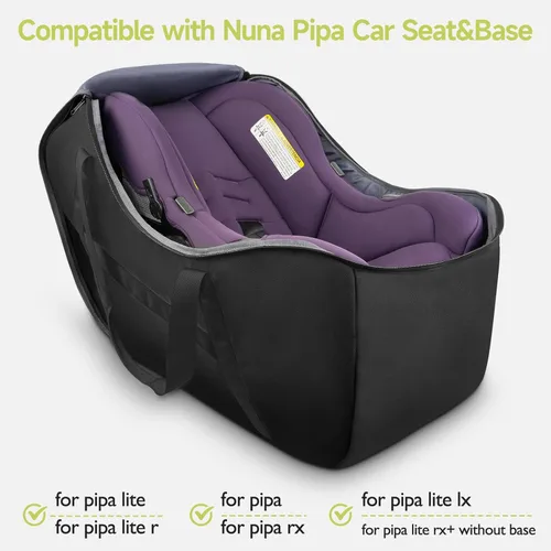 Miniatura 2 de YOREPEK Bolsa de viaje para asiento de automóvil infantil compatible con todos los asientos y bases de automóvil Nuna Pipa o Chicco KeyFit 30