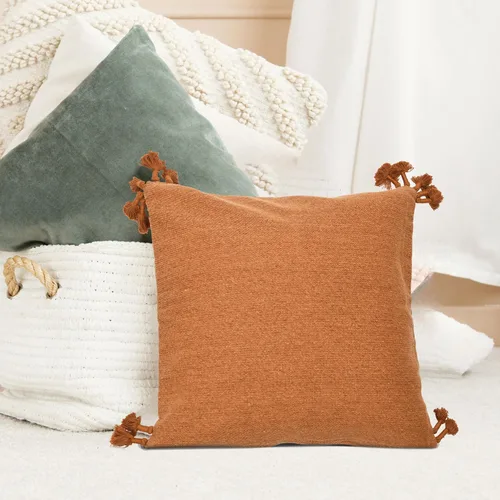 Miniatura 7 de Creative Co-Op Funda de almohada lumbar de lona tejida, 12 x 20 pulgadas, color verde salvia