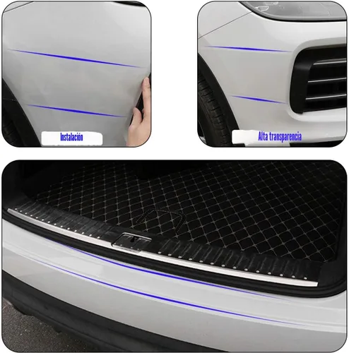 Miniatura 8 de MYFAMIREA Tira adhesiva anticolisión antiarañazos para el borde de la puerta del automóvil, protector de placa protectora de arañazos para puertas