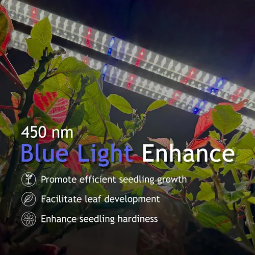 Miniatura 3 de DYMOND BoostGro Luz LED de Cultivo Iniciador de Semillas de Espectro Completo Enlazable 5000K Luz Diurna + 660nm Rojo + 450nm Azul Accesorio