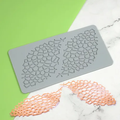 Miniatura 10 de Molde de silicona ahuecado Sugarcraft para decoración de tartas, tapete de encaje para fondant, decoración de pasteles de boda, moldes para hornear