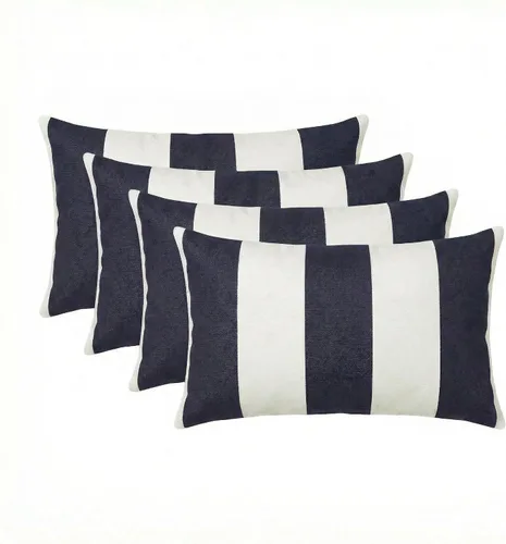 Miniatura 92 de RSH DECOR: Sunbrella - Juego de 4 almohadas lumbares, 20 x 12 pulgadas, tela de rendimiento resistente al agua y a la decoloración, fundas