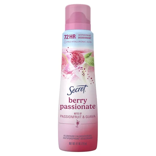 Secret Dry Spray Desodorante antitranspirante para mujeres, 72 horas de frescura en las rocas, ácido prohialurónico, edición Miami Mocktail, spray