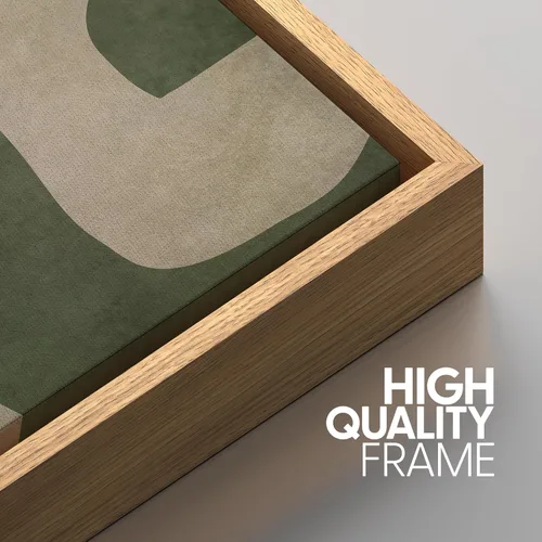 Miniatura 474 de SIGNWIN Lienzo enmarcado para pared, arte con pinceladas de flujo neutro en tonos beige abstractos, ilustraciones, arte moderno, decorativo