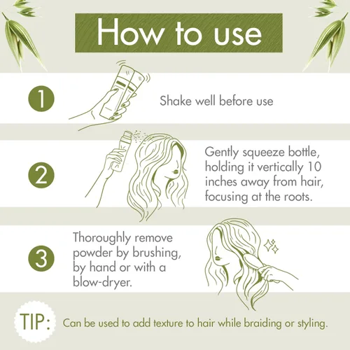Miniatura 3 de Klorane Ultra Gentle Dry Shampoo with Oat+ - Gentle Formula - Instantly Revives Hair and Eliminates Odor, Dirt, and Oils - Hypoallergenic & Vegan