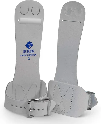 US Glove Agarres de gimnasia desiguales para mujer con gancho y bucle, agarres para dominadas, guantes de gimnasia, agarres de levantamiento para