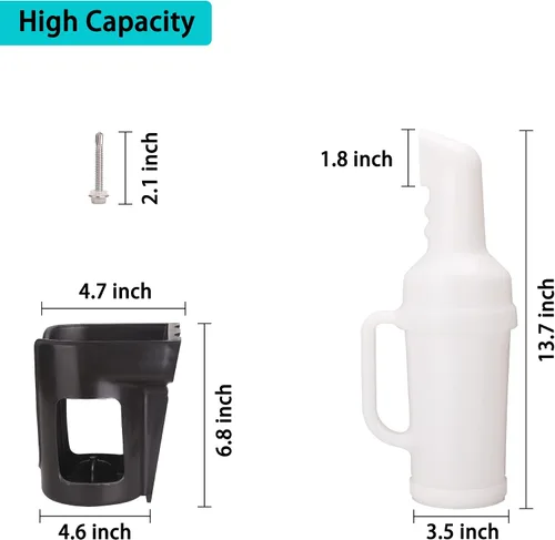 Miniatura 7 de 10L0L Botella de arena para carrito de golf 2024 para Yamaha EZGO Club Car con diseño de mano de agarre, conjunto de botella de arena con soporte a