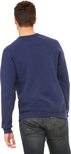 Miniatura 69 de Bella Canvas Sudadera de forro polar de esponja con cuello redondo (3901), Gris oscuro (Dark Grey Marble Fleck), M