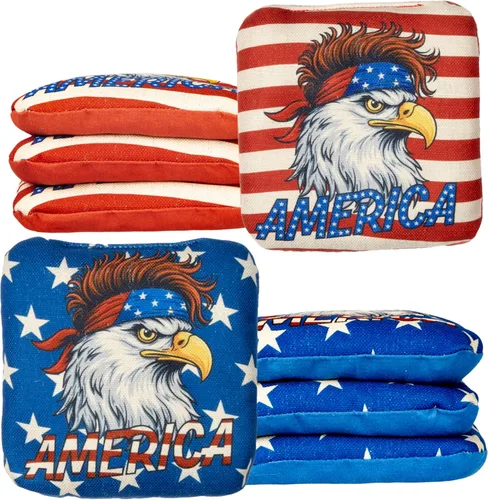 Miniatura 28 de Play Platoon Tournament Series Bolsas de Cornhole - Bolsas de Estilo Profesional de Doble Cara con Lado Resbaladizo y Pegajoso - Juego de 8