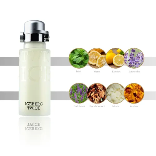 Miniatura 5 de Iceberg Twice Man - Fragancia aromática Fougere para el caballero audaz, colonia en aerosol energizante, intensa EDT para hombres, notas cítricas