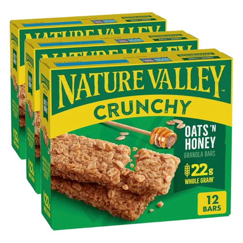 Miniatura 20 de Nature Valley Barras masticables de proteínas, mantequilla de maní, chocolate oscuro, 5 barras (paquete de 3)