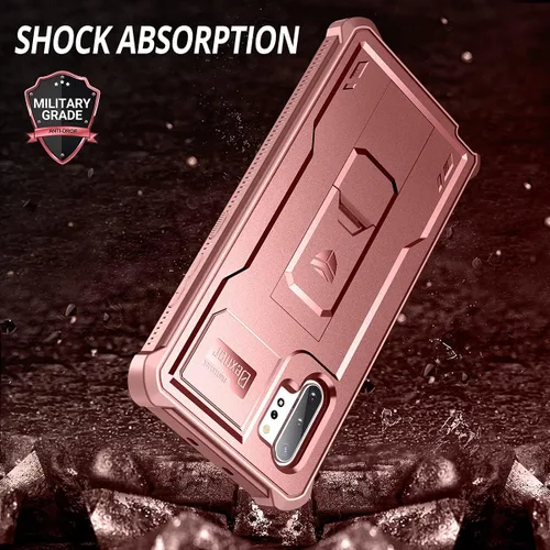 Miniatura 6 de Dexnor Funda para Samsung Galaxy Note 10+ Plus, [Protector de Pantalla y Soporte Integrados] Protección de Grado Militar Pesado a Prueba de Golpes