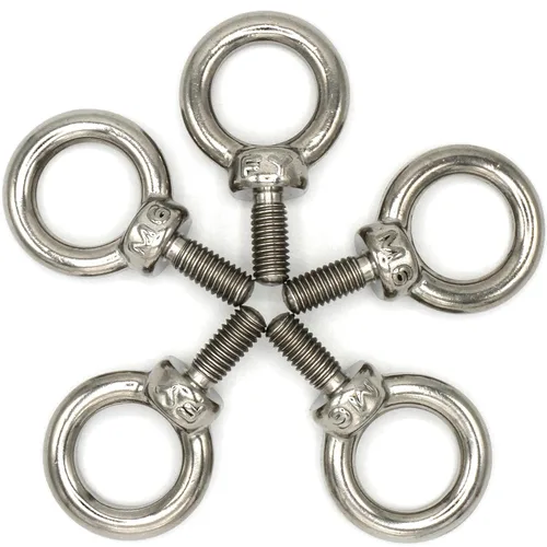 Miniatura 27 de Perno de ojo de elevación del hombro de la maquinaria del acero inoxidable (M6, 10 artículos)