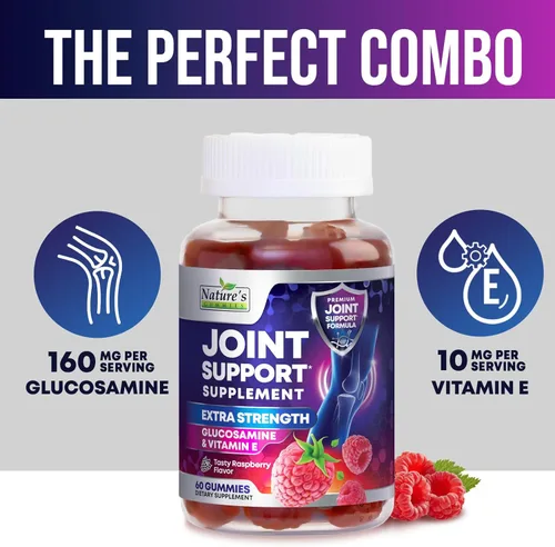 Miniatura 3 de Suplemento de apoyo articular – Gomitas de glucosamina extra fuerte que apoya la salud de las articulaciones y la flexibilidad para la espalda