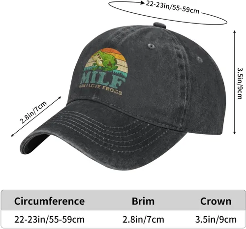 Miniatura 20 de Sombrero de ranas Hombre I Love Frogs Sombrero Hombres Gorra de béisbol Gorras ajustables