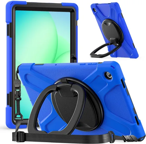 Miniatura 137 de 360 Rotation Case for Galaxy Tab ActivePro/Tab Active4 Pro/Active 5 Pro 10.1" Sturdy Cover Rotate Ring Stand Shoulder Carrying Strap Hand Strap