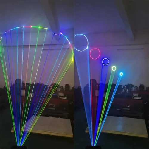 Miniatura 5 de JUNMAN 2W 2000mw RGB Luz de Efecto de Animación de Color Completo para Escenario, Luz de Haz para DJ, Discoteca, Luz de Evento para Fiesta, Boda