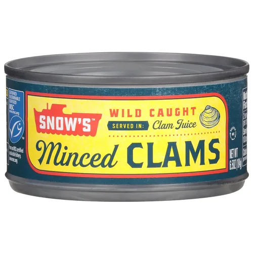 Miniatura 8 de Snow's Wild Clams enlatadas, 6.5 onzas (paquete de 12) – 0.18 oz de proteína, sin gluten, 99% libre de grasa – para recetas
