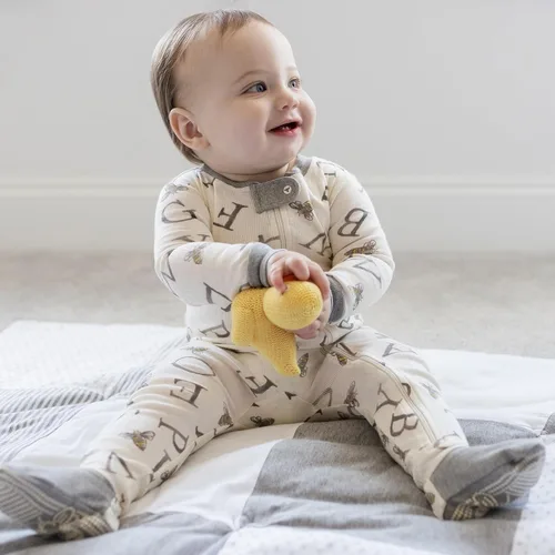 Miniatura 4 de Burt's Bees - Pijama para bebé y niños, cremallera frontal antideslizante, algodón orgánico