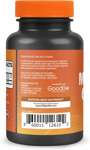 Miniatura 8 de Glicinato de magnesio – Suplemento de magnesio de alta absorción de 500 mg por porción para aliviar el estrés, el sueño, la salud del corazón