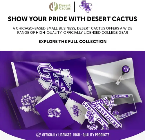 Miniatura 6 de Desert Cactus Stephen F. Austin State University - Gorra de béisbol de leñadores SFA con ala bordada, correa de tela ajustable, para adultos