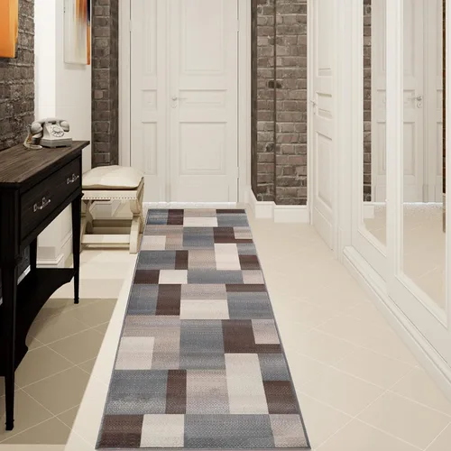 Miniatura 31 de Superior alfombra de área de la colección diseñador Clifton, 8 mm de altura de apilado, con respaldo de yute, diseño geométrico contemporáneo, Beige