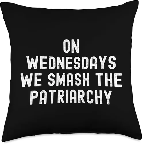 Miniatura 4 de On Wednesdays Tees On Wednesdays We Smash The Patriarchy - Almohada de 16 x 16 pulgadas, multicolor