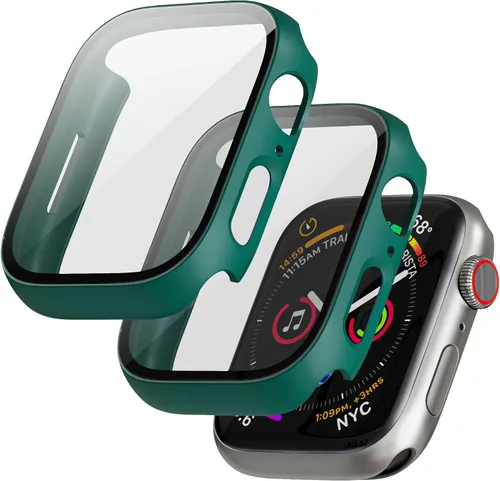 Miniatura 24 de Juego de 2 fundas de PC duro para Apple Watch SE 3 (2025) / SE2 / SE / Series 6/5/4, protector de pantalla de 40 mm, con protector de pantalla
