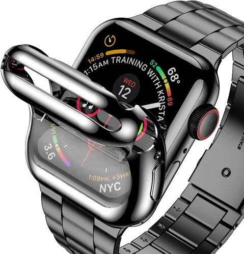Miniatura 2 de Wolait Compatible con Apple Watch Band de 1.929 in 1.811 in 1.772 in 1.732 in 1.654 in 1.496 in 1.575 in 1.614 in, correas de acero inoxidable