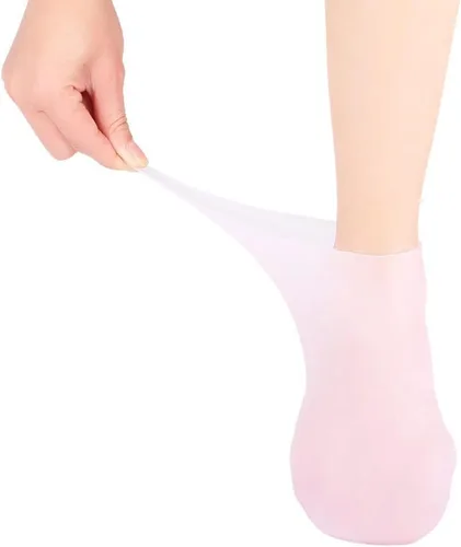 Miniatura 6 de FRCOLOR 2 pares de calcetines hidratantes exfoliantes para mujer, calcetines para botines, calcetines de niña, cubiertas de protección de pies