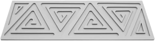 Miniatura 4 de Moldes de silicona triangulares – Moldes de caramelo de chocolate con forma de corazón y ramas de árbol 3D (B1 16.2 x 5.48 x 0.24 pulgadas)