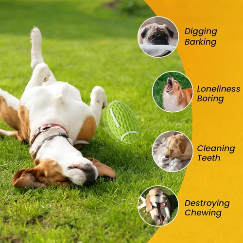 Miniatura 4 de Juguete Chirriante Pequeño para Perros, Pelota de Goma para Perros Masticadores Agresivos, Juguetes Flotantes para Cachorros al Aire Libre, Juguete