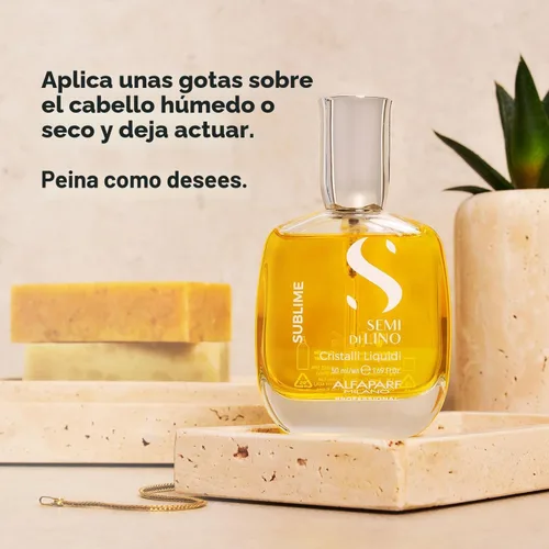 Miniatura 4 de ALFAPARF MILANO Semi di Lino Cristalli Liquidi Hair Oil with Heat Protection - Superior Smoothing and Finishing Hair Serum - Anti Frizz - Brilliant
