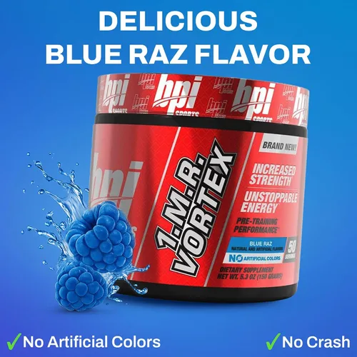 Miniatura 2 de BPI Sports 1.M.R Ultra Concentrado polvo para antes del ejercicio, 4.9 oz., Azul Raz, 1, 1