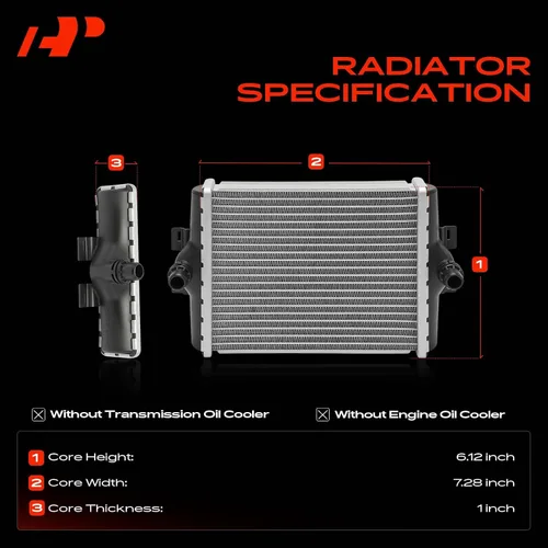 Miniatura 3 de A-Premium Radiador auxiliar compatible con BMW 328i, 328i GT xDrive, 328i xDrive, 428i, 428i Gran Coupe, 428i xDrive, 428i xDrive Gran Coupe, 228i