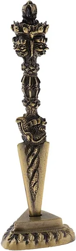 Miniatura 4 de Yiju Vajra de latón, ritual tibetano de 7 pulgadas