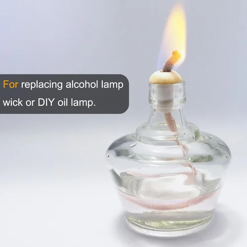 Miniatura 5 de MECCANIXITY Mecha de lámpara de aceite de algodón, 0.236 in de diámetro, 32.8 ft y 32 pies para iluminación de lámpara de alcohol, color blanco