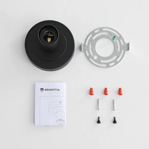 Miniatura 8 de BRIGHTTIA Luna Uno - Aplique de pared de 1 luz, accesorio industrial moderno de mediados de siglo para pared y techo, lámpara minimalista para baño