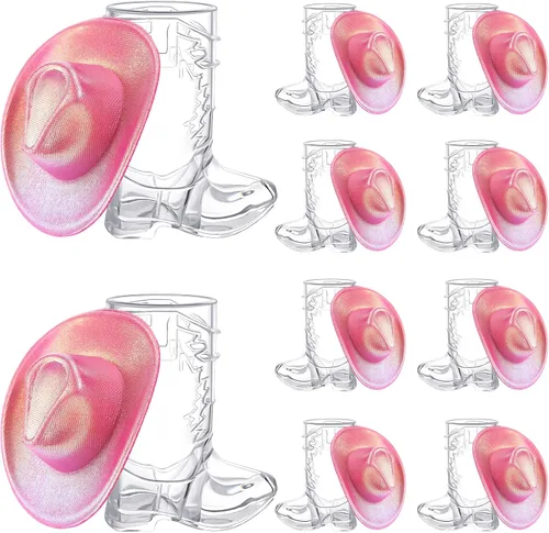Miniatura 8 de Vesici 20 vasos de tiro para botas de vaquero, gafas de tiro de vaquera occidental, sombreros, suministros de fiesta temática de vaquera espacial