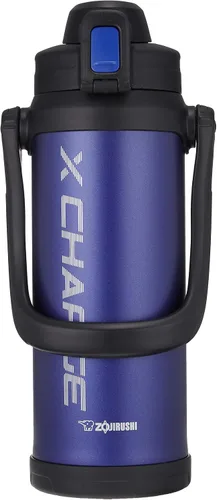 Zojirushi SD-BD20-AD Zojirushi - Botella de agua, bebida directa, tipo deportivo, botella tipo jarra de acero inoxidable, 0.7 galones (2.06 l), azul