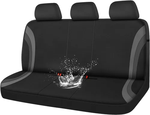 Miniatura 15 de Car Pass - Fundas de asiento delanteros deportivas Line Rider, fundas para asientos de auto grises solo para dos asientos delanteros, compatibles