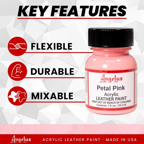 Miniatura 83 de Angelus - Pintura acrílica para cuero, 1 onza, color rosa (Shell Pink)