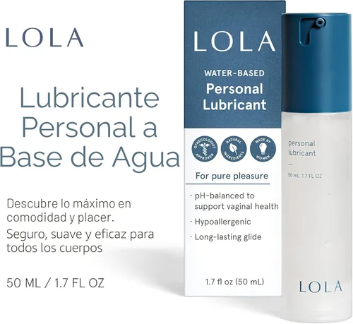 Miniatura 2 de LOLA Lubricante personal a base de agua, lubricante sin perfume para parejas, suave, pH equilibrado, antiadherente, fácil de limpiar, para mujeres