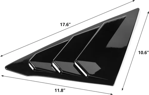 Miniatura 9 de Thenice Persianas triangulares para ventana lateral trasera Civic de 11ª generación, estilo carreras, para Honda Civic Sedan 2022, 2023, 2024, 2025
