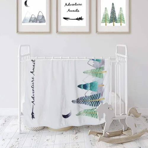 Miniatura 7 de Manta mensual de hitos para bebé para niño y niña, regalo neutro para baby shower, manta de montaña para imagen de recién nacido, corona y 12