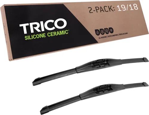 Miniatura 20 de TRICO - Juego de 2 limpiaparabrisas de repuesto, silicona con revestimiento de cerámica, para todo tipo de clima, lado del conductor y pasajero, 15