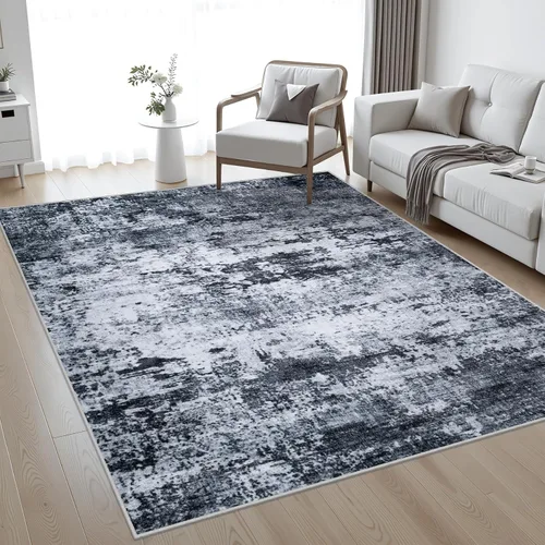 Miniatura 31 de Alfombra lavable de 2 x 3 pulgadas, alfombra de entrada: lavable, moderna, abstracta, suave, fina, antideslizante, resistente a las manchas