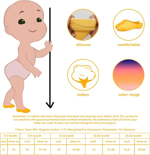 Miniatura 2 de Calcetines invisibles para bebés, 6 pares, calcetines para recién nacidos, algodón antialérgico, calcetines tobilleros de corte bajo para niños