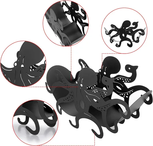 Miniatura 3 de Sumnacon Soporte de papel higiénico, almacenamiento de papel higiénico de metal, soporte de rollo de papel higiénico independiente, soporte de papel